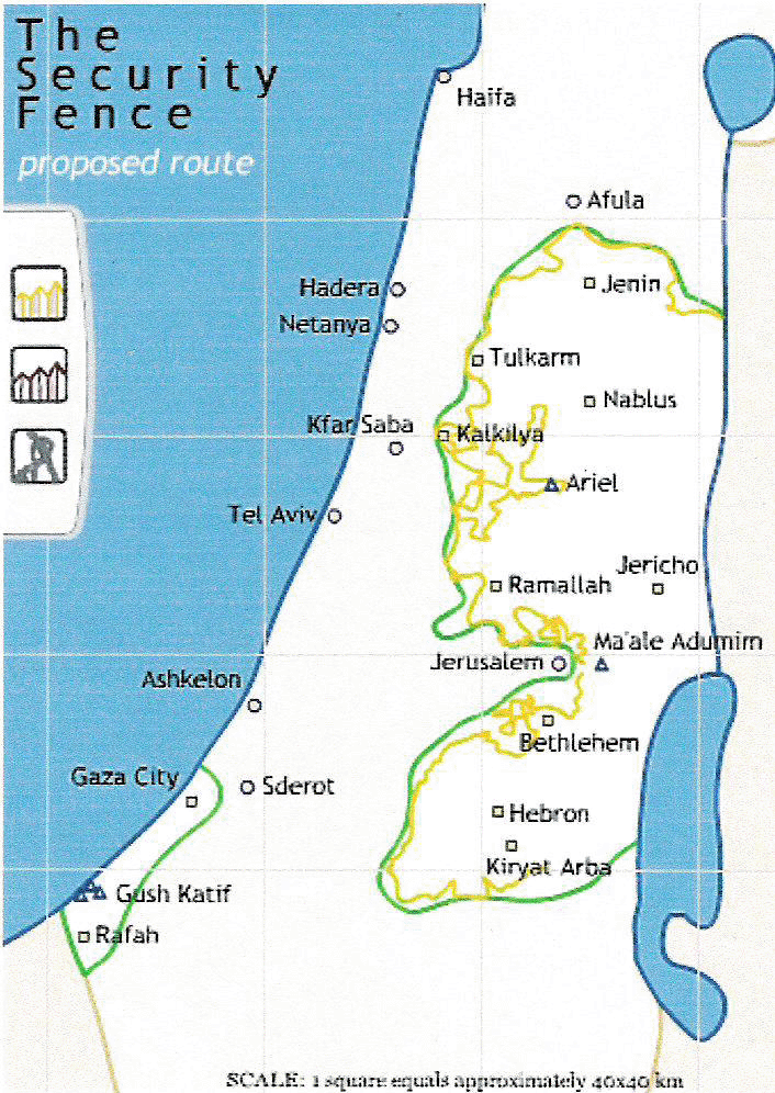 maps of israel in jesus time. Israel#39;s Security Fence.